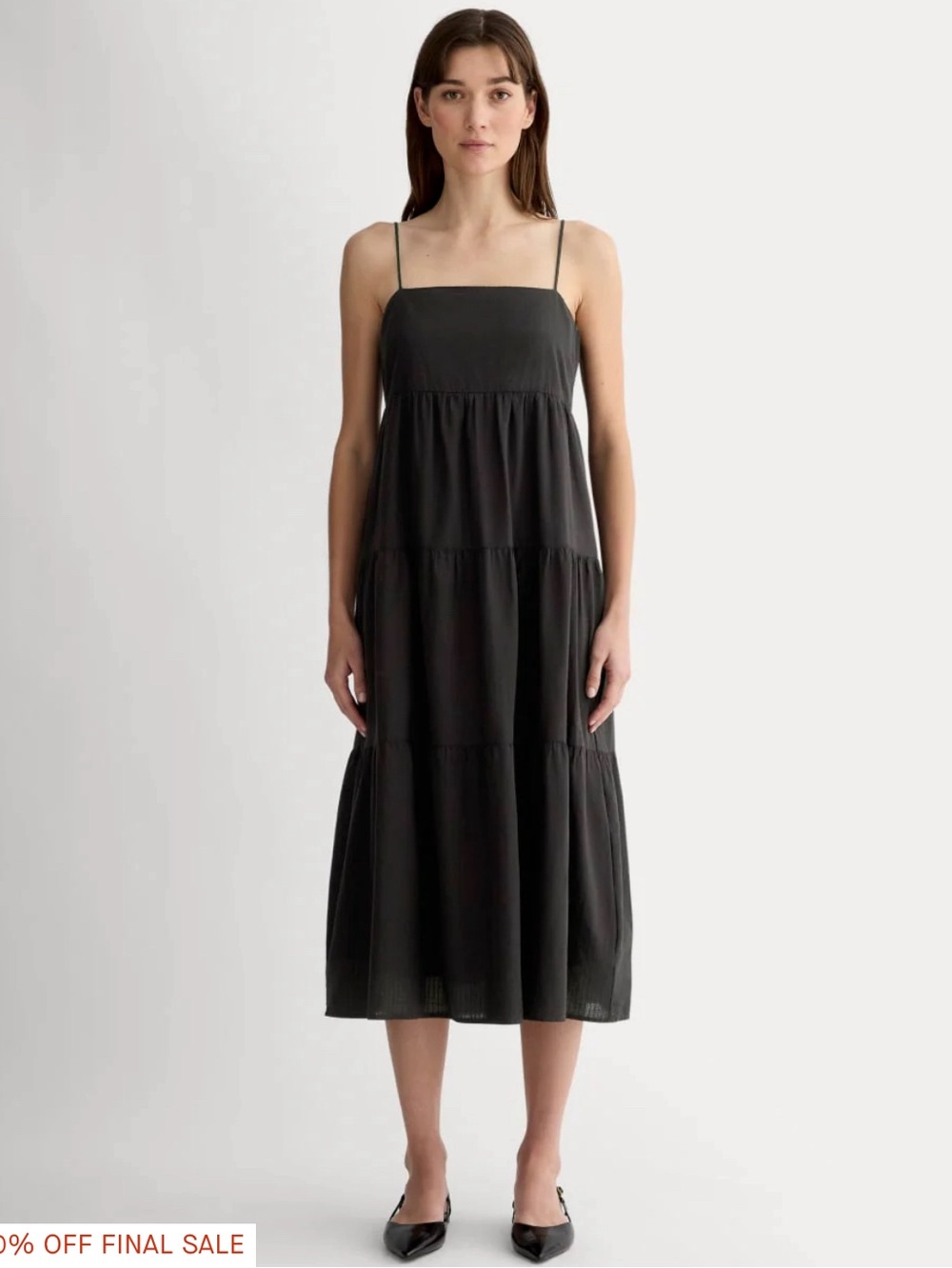 Everlane tiered dress